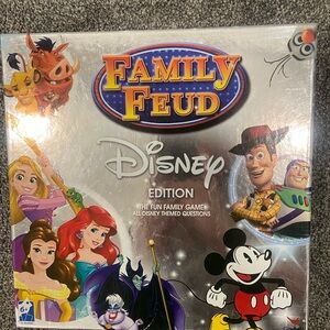 Disney Family Feud Board Game - Silver and Multicolor Edition